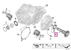 33107850614 Output flange set - BMW