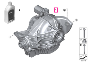 33108047172 Final drive with differential 225M I=3,15 - BMW