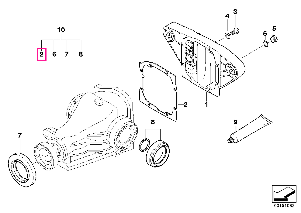 33108305033 Garnitură fără azbest TYP 215 - BMW