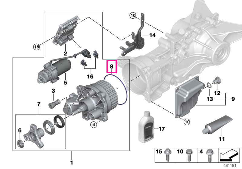 33108696083 Garnitură inel - BMW - Mini