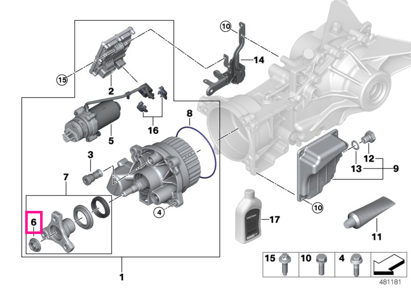 33108699311 Flange nut, self-locking - BMW - Mini