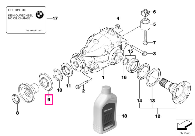 33127523289 Plăcuță protecție mare - BMW