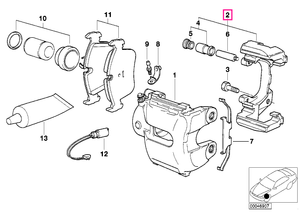 34106758120 Suport etrier frână - BMW