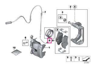 34119804736 Set reparație etrier frână - BMW - Mini