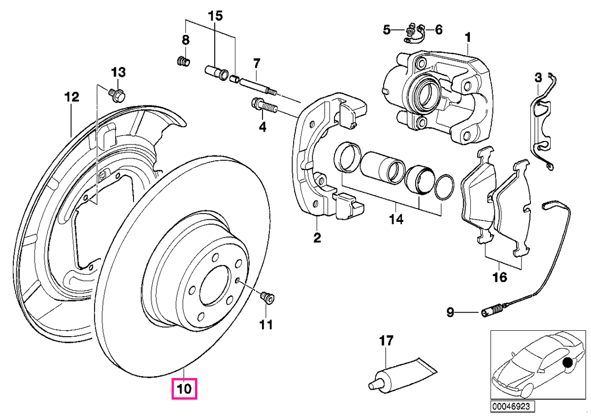 34216767062 Disc frână ventilat 328X20 - BMW