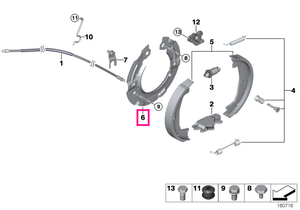 34216771429 Inel suport sabot frână, D=160MM - BMW
