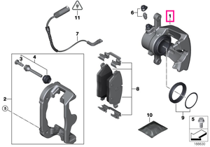 34216776378 Carcasa etrier dreapta - BMW