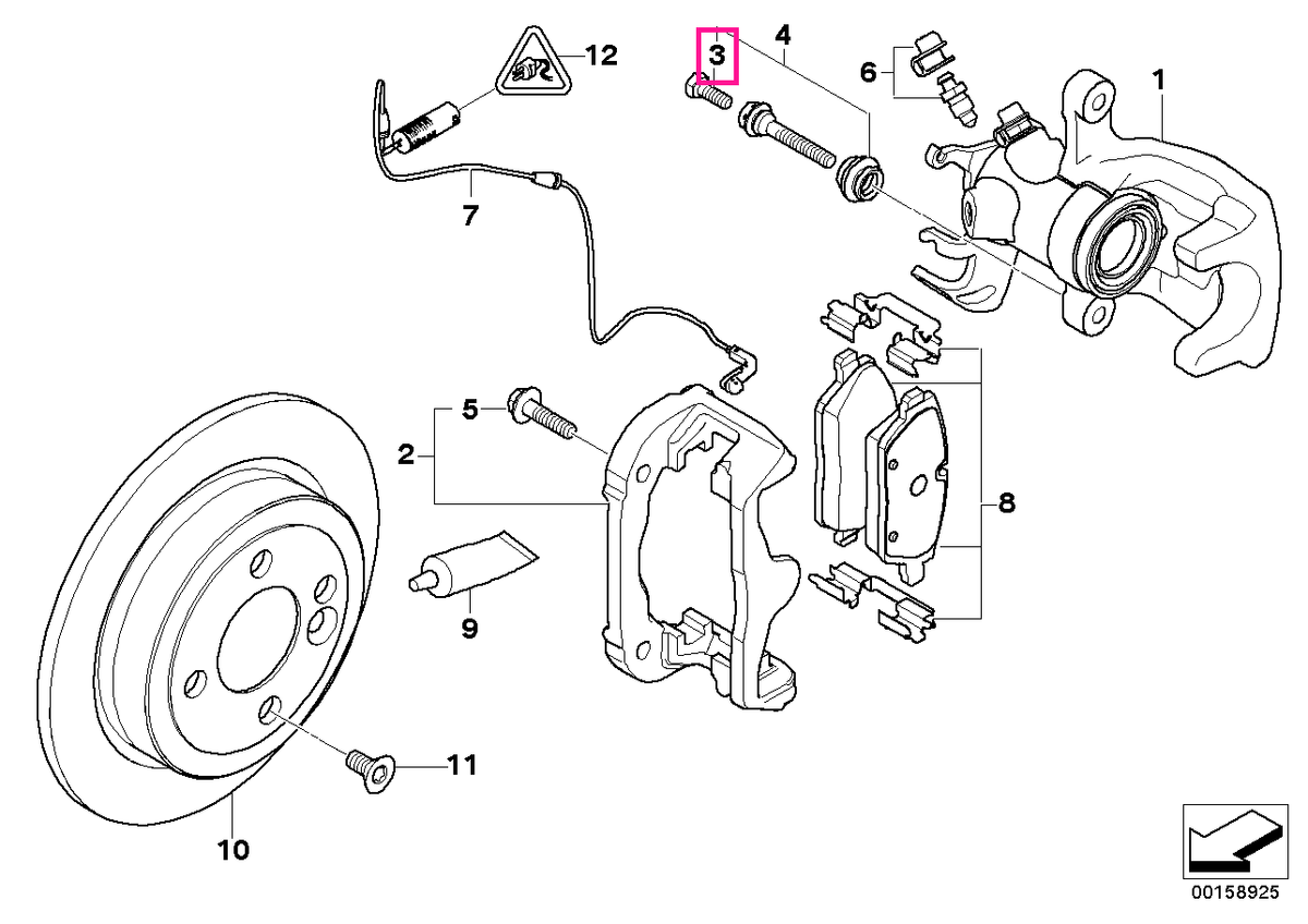 34216777936 Surub hexagonal - BMW - Mini