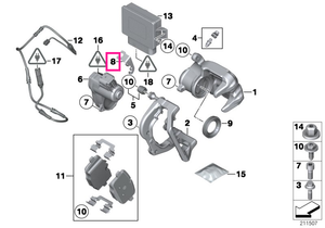 34216793044 Suport cablu dreapta - BMW