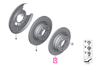 34216794306 Disc frână 280X10 - BMW