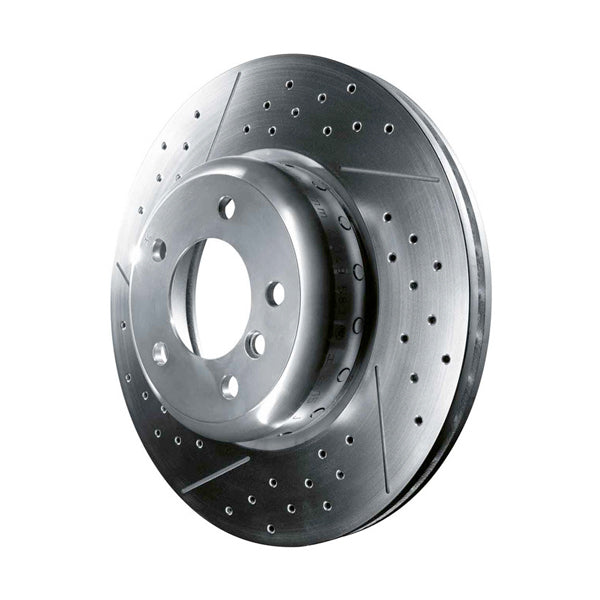 34216795755 Rotor de frana, ventilat, perforat, spate "BMW M Performance" - BMW E81, E87, E87N, E90, E90N, E91