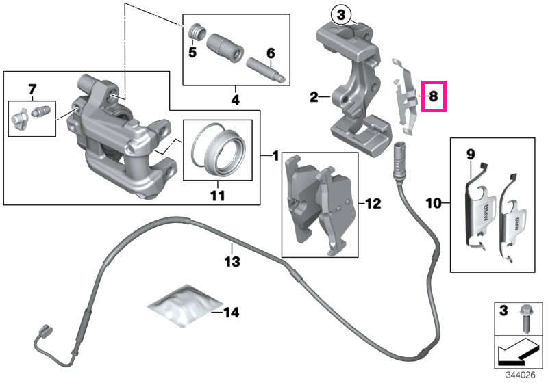 34216850853 Clemă - BMW