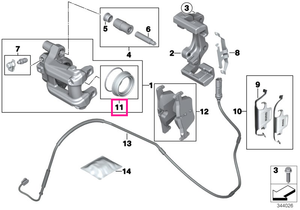 34216850854 Set reparaţie etrier frână - BMW