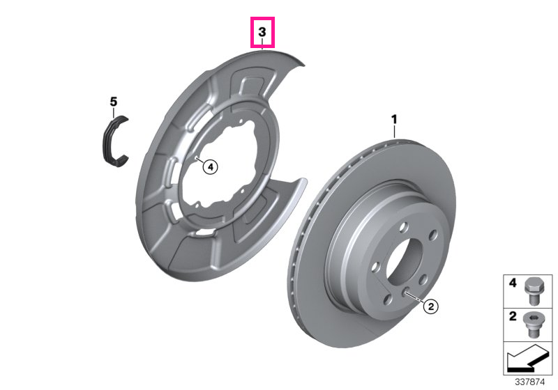 34216857981 Protection plate - BMW