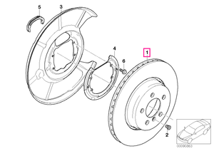 34216864045 Disc frana ventilat 324X20 - BMW