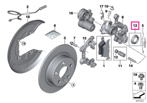 34216865315 Kit reparație etrier frână - BMW
