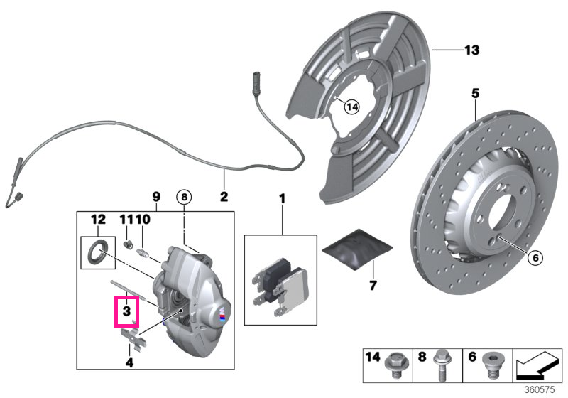 34218046255 Guide pin - BMW