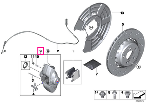 34218046261 Corp etrier stânga - BMW