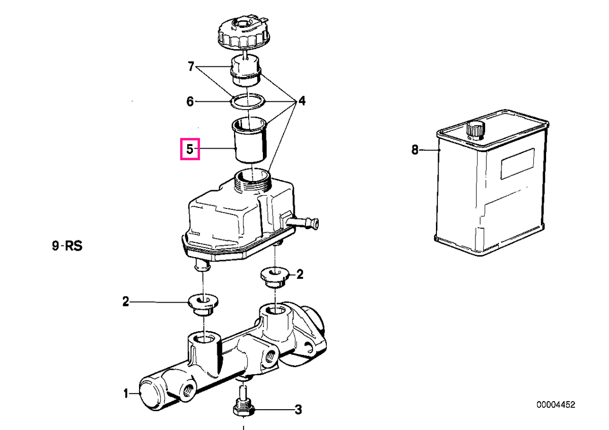 34321120843 Tub colector - BMW
