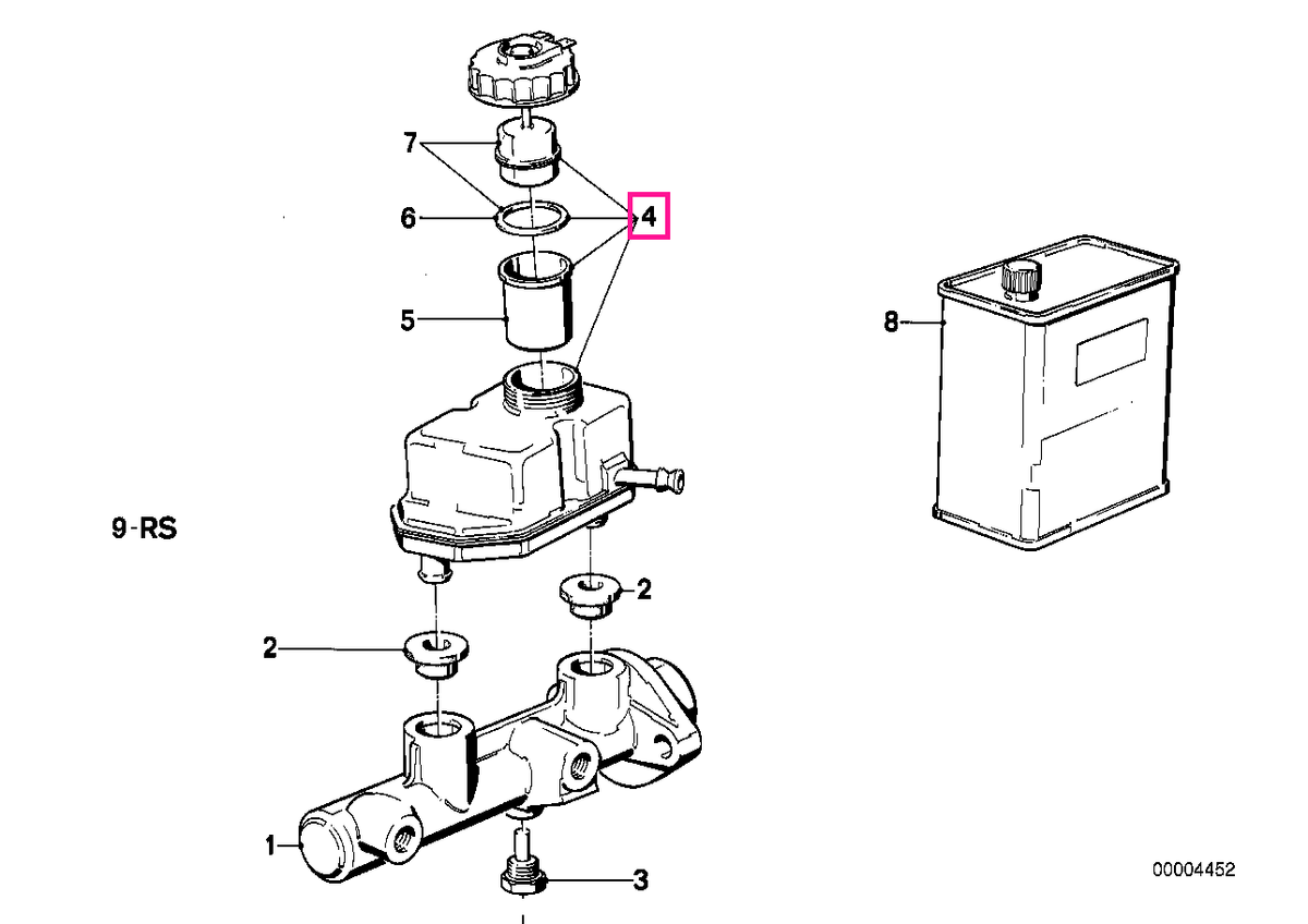 34321151729 Expansion tank ATE - BMW
