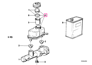 34321158179 Expansion tank GIRLING - BMW