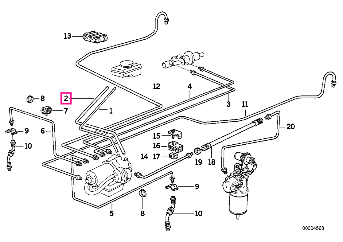 34321160830 Furtun - BMW