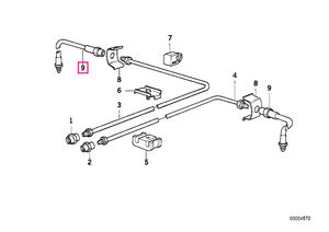 34322227489 Furtun franare spate - BMW