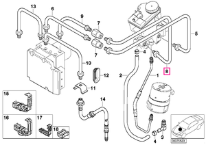 34322282277 Țeavă M12/M12 - BMW
