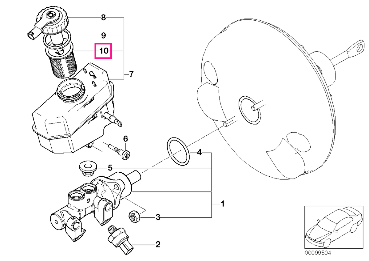 34326752749 Țeavă filtru - BMW