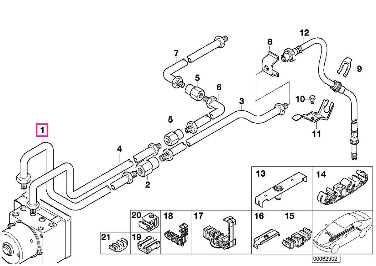 34326754853 Țeavă M10/M12-1842MM - BMW