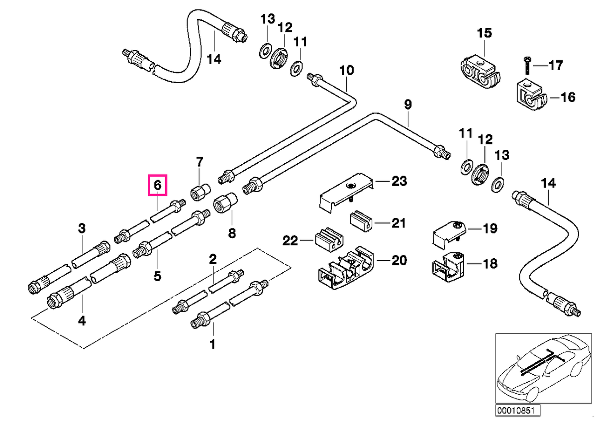 34326755119 Furtun M10/M10-1244MM - BMW
