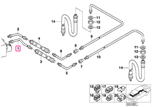 34326755322 Furtun M10/M12-277MM - BMW