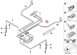 34326755434 Tub cauciucat, M10/M10 - BMW
