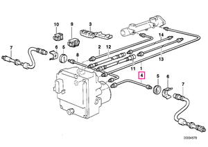 34326755493 Țeavă M10/M12-408MM - BMW