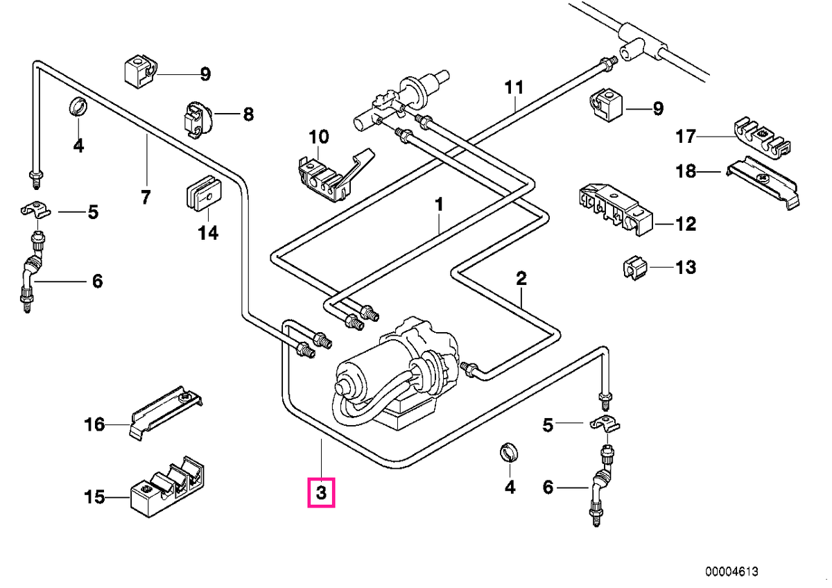 34326755506 Furtun M10/M12-1063MM - BMW