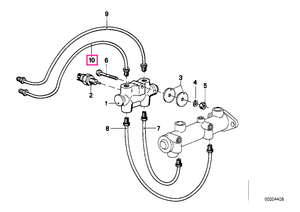 34326755550 Tub frana M10/M10-205MM - BMW