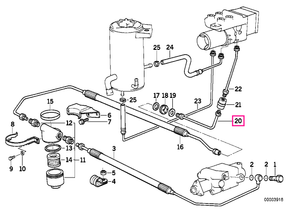 34326755567 Tub frana M10/M10-380MM - BMW