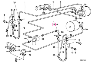 34326755578 Tub frana M10/M10-490MM - BMW