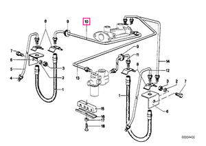 34326755582 Tub frana M10/M10-560MM - BMW