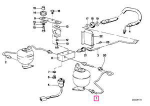34326755592 Tub frana M10/M10-780MM - BMW
