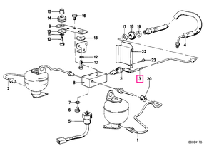 34326755598 Tub frana M10/M10-900MM - BMW