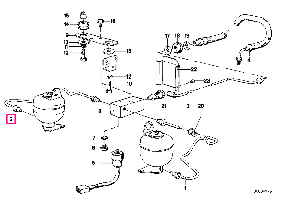 34326755601 Tub frana M10/M10-963MM - BMW
