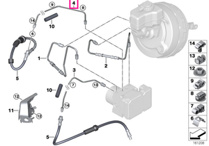34326762855 Conductă M10/M10 2113MM M10/M10-2113MM - BMW