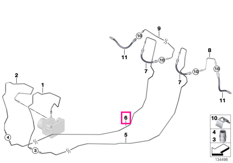 34326764032 Conduct M10/M10-2768MM - BMW