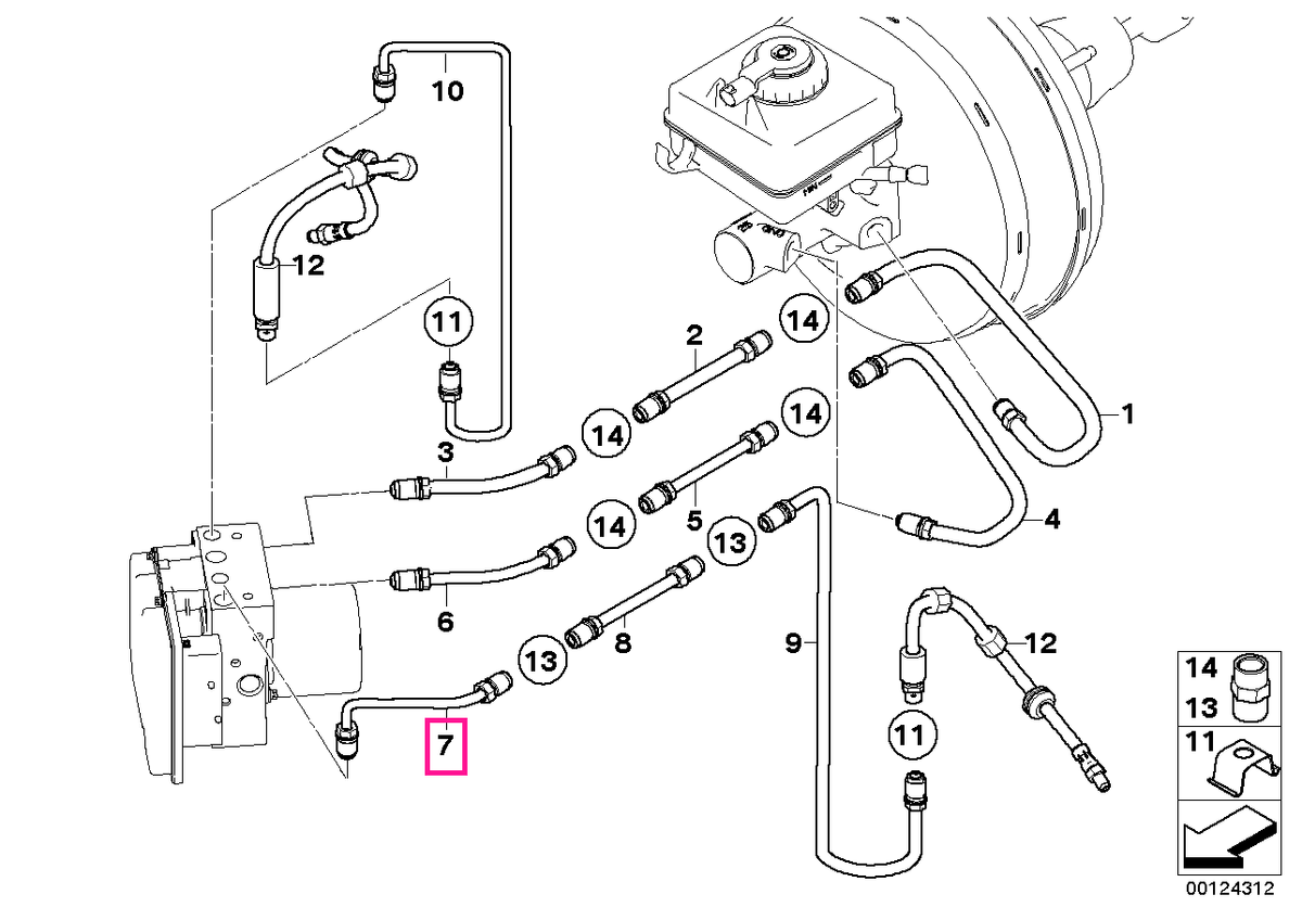 34326767816 Conducta M10/M10-580MM - BMW