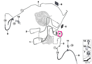 34326871447 Tubing support - BMW