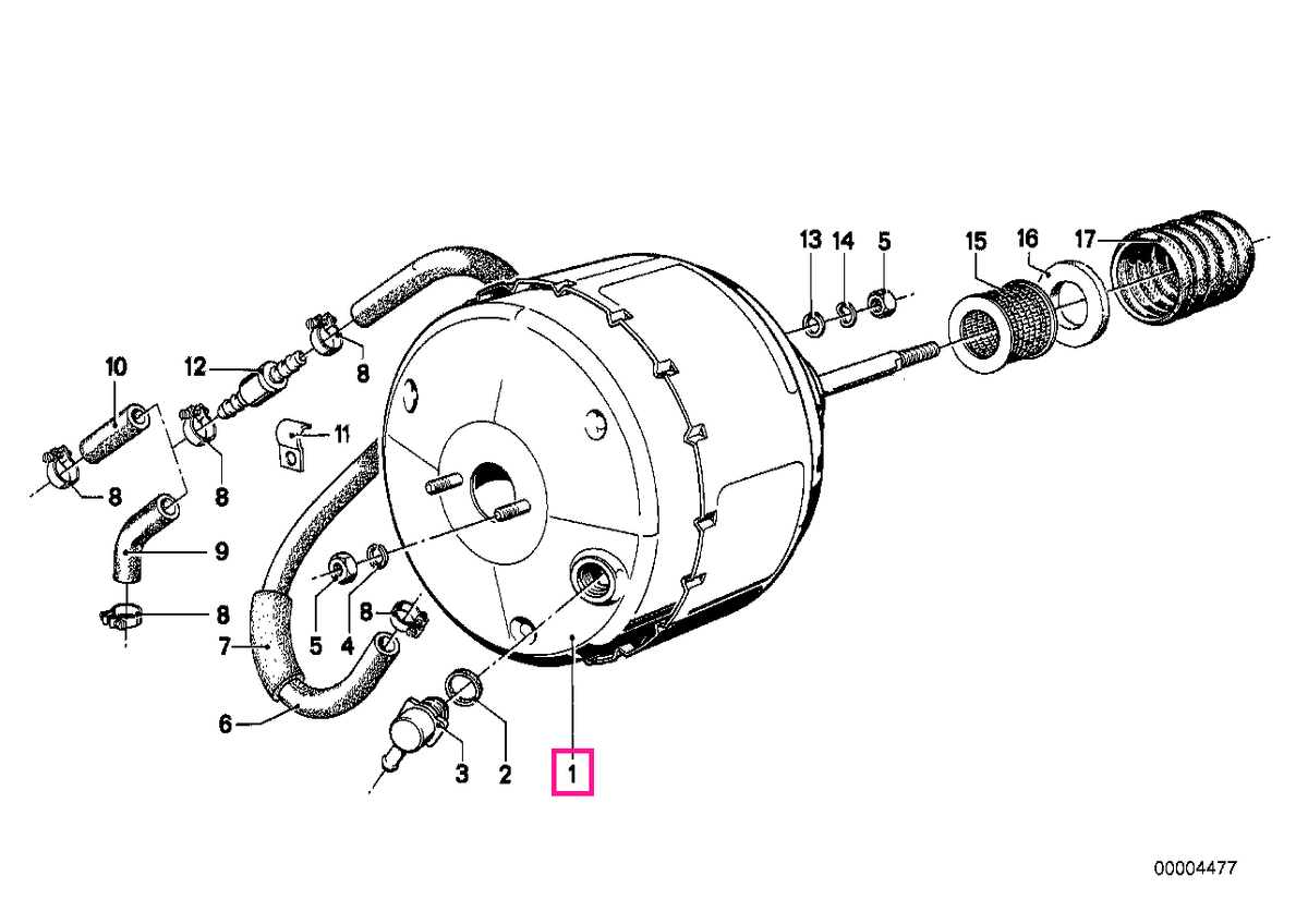 34331112520 Servofrână T 51 - BMW