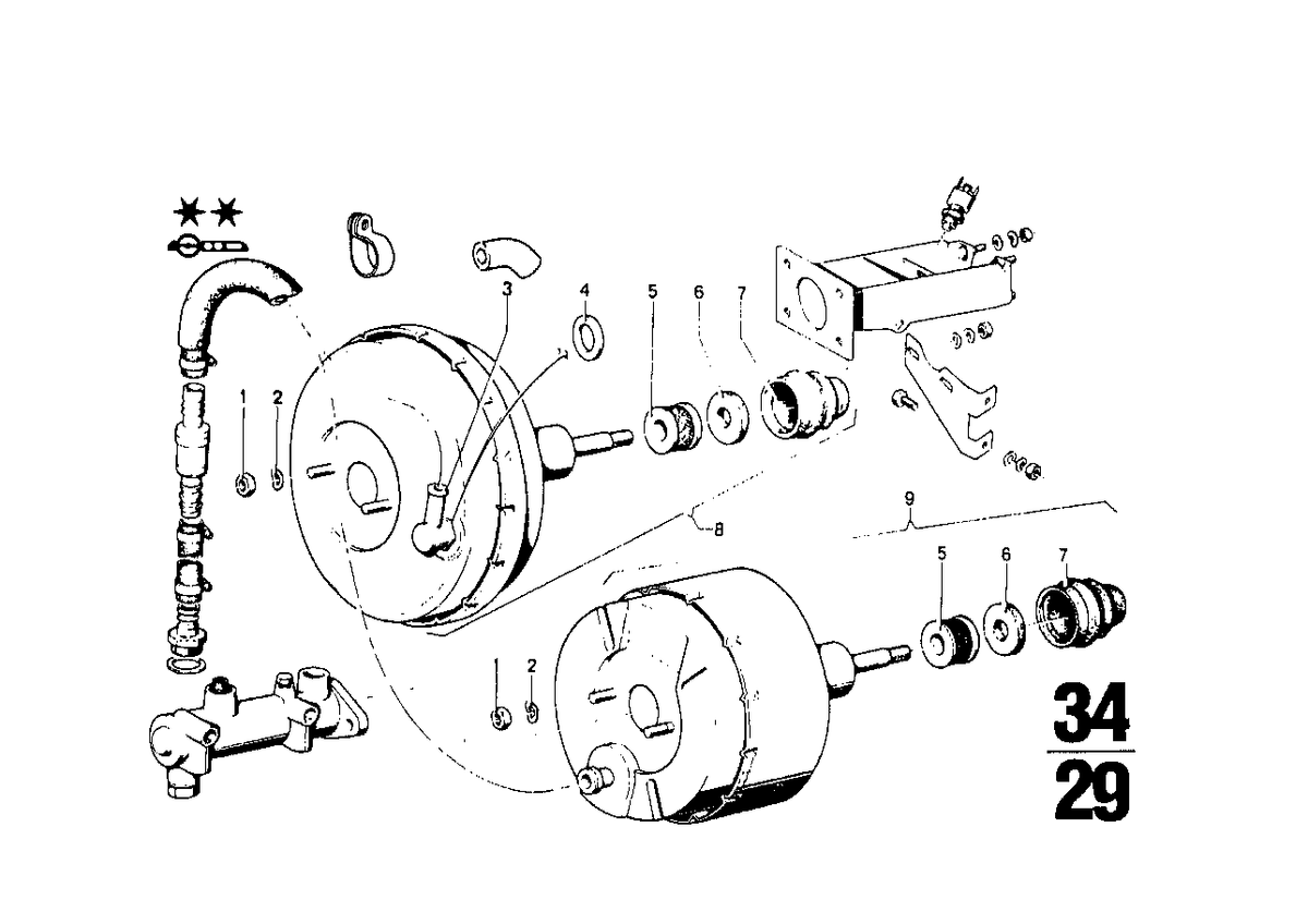 34331113650 Servofrână ATE T 51 - BMW