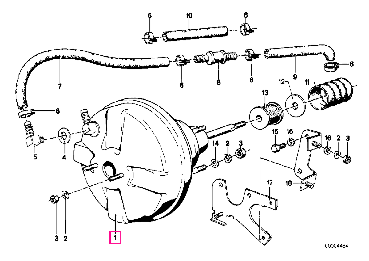 34331117549 Servo frână - BMW