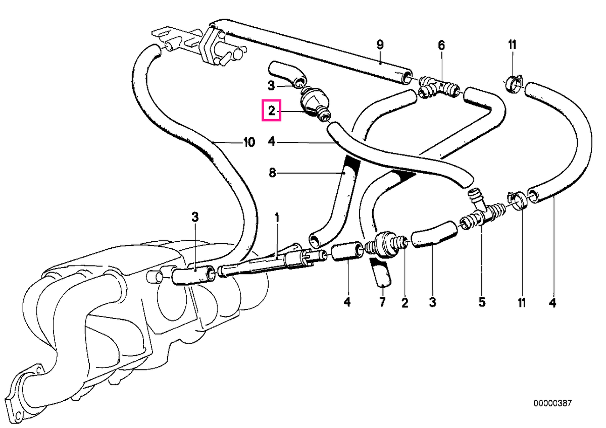 34331151533 Valva anti-retur - BMW